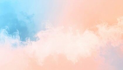 Poster - Captivating floating clouds serene sky digital artwork calm environment abstract viewpoint ethereal concept