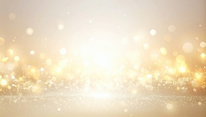 Poster - Celebratory gathering of light effects abstract space digital art soft atmosphere wide angle ethereal glow