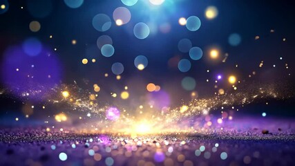 Aufkleber - Glittering Particles Dance in a Dreamlike World of Light and Shadow
