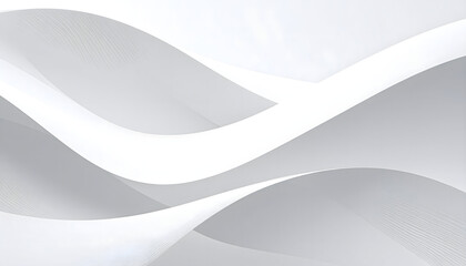 Poster - Smooth Waving Structures Against White Backdrop An Artful Composition Revealing Flowing Abstract Forms Harmonizing Light and Shadow Through Seamless Curves and Negative Space Exploration
