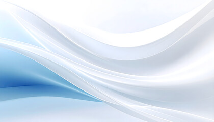 Poster - Elegant Minimalist Digital Background with Smooth Lines Waving Gracefully Across the White Canvas Providing Ample Space for Text Placement