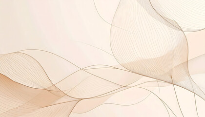 Poster - Minimalist Abstract Line Art Composition A Delicate Dance of Light and Shadow with Muted Colors and Subtle Textures Creating