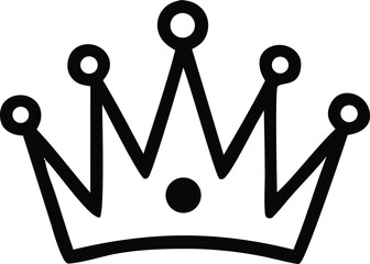 Poster - A 3d vector design presents a set of crown icons, a business symbol for royalty
