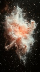 Wall Mural - colorful cosmic nebula with stars captured in deep space