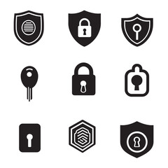 Poster - Security and privacy icon set
