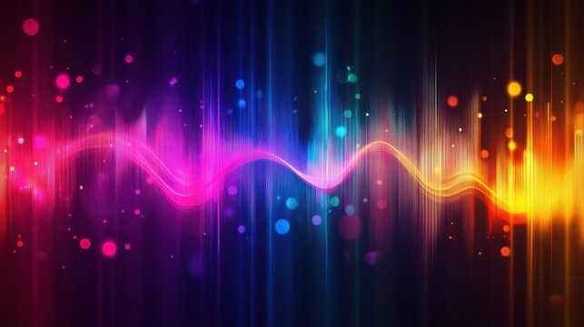 Background shows pulse shimmer, neon blur ripple