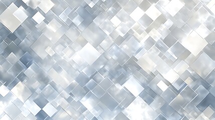 Aufkleber - Abstract composition of translucent squares and rectangles layered over a soft cloud-like background