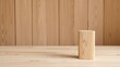 © Sandra - Minimalist Wooden Post for Product Photography, Clean Design, Copy Space