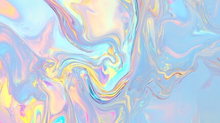 Leinwandbilder - Abstract swirling pastel colors creating a dreamy, fluid pattern reminiscent of a serene landscape