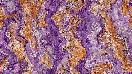 Aufkleber - Abstract purple and orange marble texture with swirling patterns, suitable for backgrounds or designs