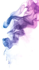 Poster - ethereal smoke: a mesmerizing abstract composition of swirling smoke in vibrant hues, with a soft gr