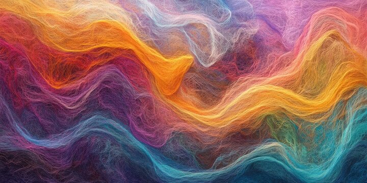 Soft pull of ripples dream, thread background