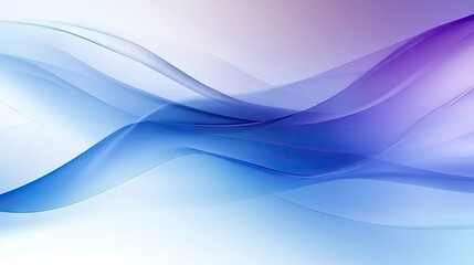 Wall Mural - Abstract design featuring flowing, vibrant blue and purple hues.
