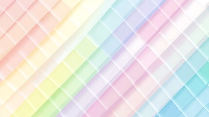 Aufkleber - Colorful abstract geometric pattern with pastel hues creating a soft, harmonious background design