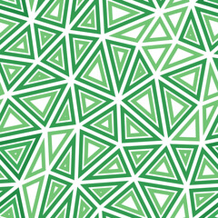 Poster - Abstract background with mosaic triangle shapes. Multiple repeated inner triangles. Large triangles size. One tone colored style. Seamless pattern. Creative vector tiles. Modern vector illustration.