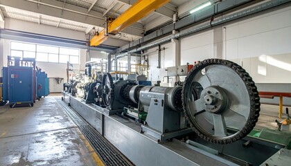Poster - Industrial Machinery in Modern Factory with Equipment and Tools