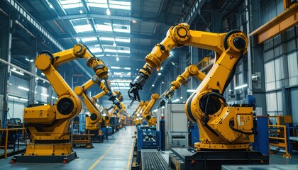 Poster - Advanced Industrial Robotics in Modern Manufacturing Facility