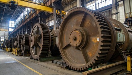 Poster - Large Industrial Gears in an Equipment Manufacturing Facility