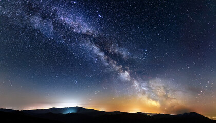Wall Mural - night sky with stars as background universe