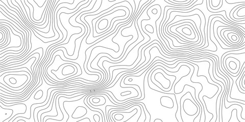 Poster - Abstract topographic contours map background .Topographic background and texture, monochrome image. Topography and geography map grid abstract backdrop. Business concept. Topography map concept.	