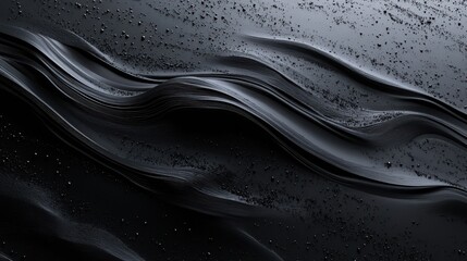 Poster - Minimalist black and gray grainy gradient background paired with noise texture effects for clean and elegant designs.