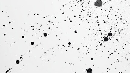 Poster - A white background with a few black spots
