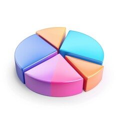 Poster - Colorful pie chart illustrating data proportions.