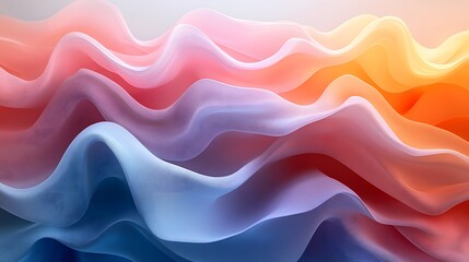 Fototapete - Soft pastel cubes stack endlessly in infinite abstract dimensions