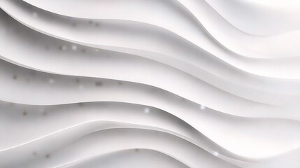 Poster - Seamless White Wave Texture Pattern Background for Design Projects