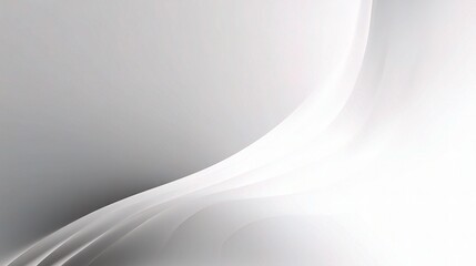 Poster - Soft White Gradient Background with Subtle Shading Effects
