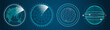 © Makhnach - Futuristic graphic user interface HUD. Infographic design UI elements and radar screens. Vector illustration.