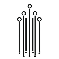 Poster - Minimalist control rods icon representing nuclear energy components in a simple design