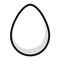Poster - Minimalist single line egg icon in a clean and modern style for creative design projects