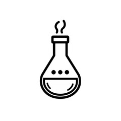 Poster - minimalist heating mantle icon designed for tech applications in laboratory settings