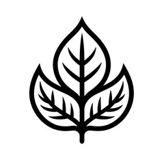 Poster - Minimalist air quality icon featuring simple line art with a nature theme emphasizing environmental awareness