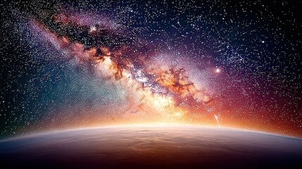 Wall Mural - bright orange-red star centered