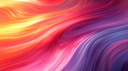 Poster - Vibrant 3D background showcases realistic swirls of orange, red, and purple hues blending seamlessly in a stunning 4K side angle illustration design.