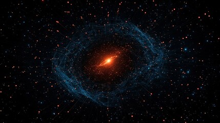Poster - An abstract representation of space featuring a central stellar object