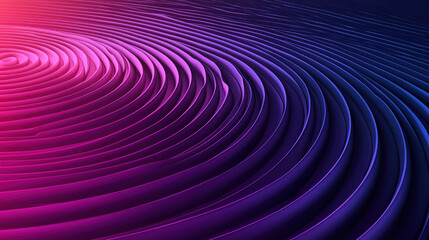 Poster - A mesmerizing 3D background showcasing circular creativity and realistic depth in 4K resolution, side A displaying vibrant gradients and abstract design.