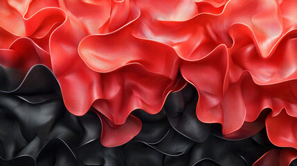 Poster - harmonious 3d abstract of kenmima shapes creating a visually stunning and realistic background in 4k