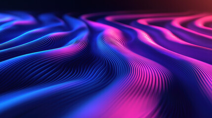 Poster - a kenmima inspired 3d abstract background with bold, flowing lines, presented in realistic 4k resolu