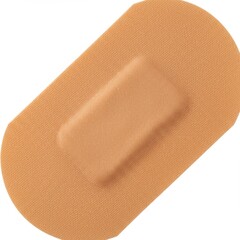 adhesive bandage single isolate on white background