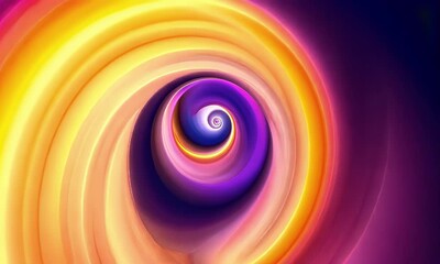 Fototapete - Blurred purple and orange background for a banner, poster, or presentation with a copy space area. Abstract blurred wallpaper with a gradient color of blue-violet and yellow. 