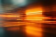 © Photique - Abstract motion blur with vibrant orange streaks.
