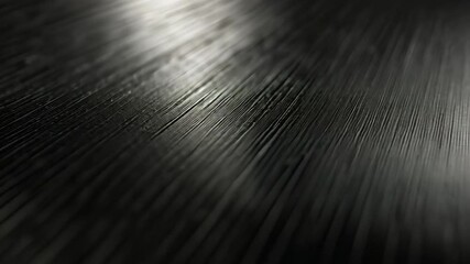 Poster - Close up of sleek black surface with elegant texture and fine lines, reflecting light beautifully for modern design aesthetic and sophisticated visual appeal.