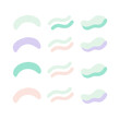 ©  MST RABEYA  BEGUM - Abstract Vector Shapes In Pastel Colors Patterned Background For Modern Design