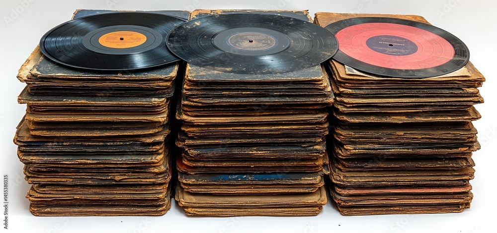 Vintage 78 RPM Record Collection: A Glimpse into Musical History Stock ...