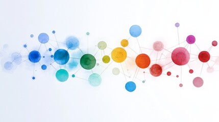 Poster - Watercolor Visualization of AI Thought Process and Conceptual Ideas