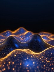 Poster - Holographic Neural Network Interface Visualization in AI Technology
