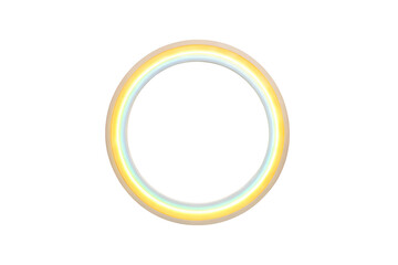 Poster - Circular gradient shape in a simple image with neutral background color transparent background